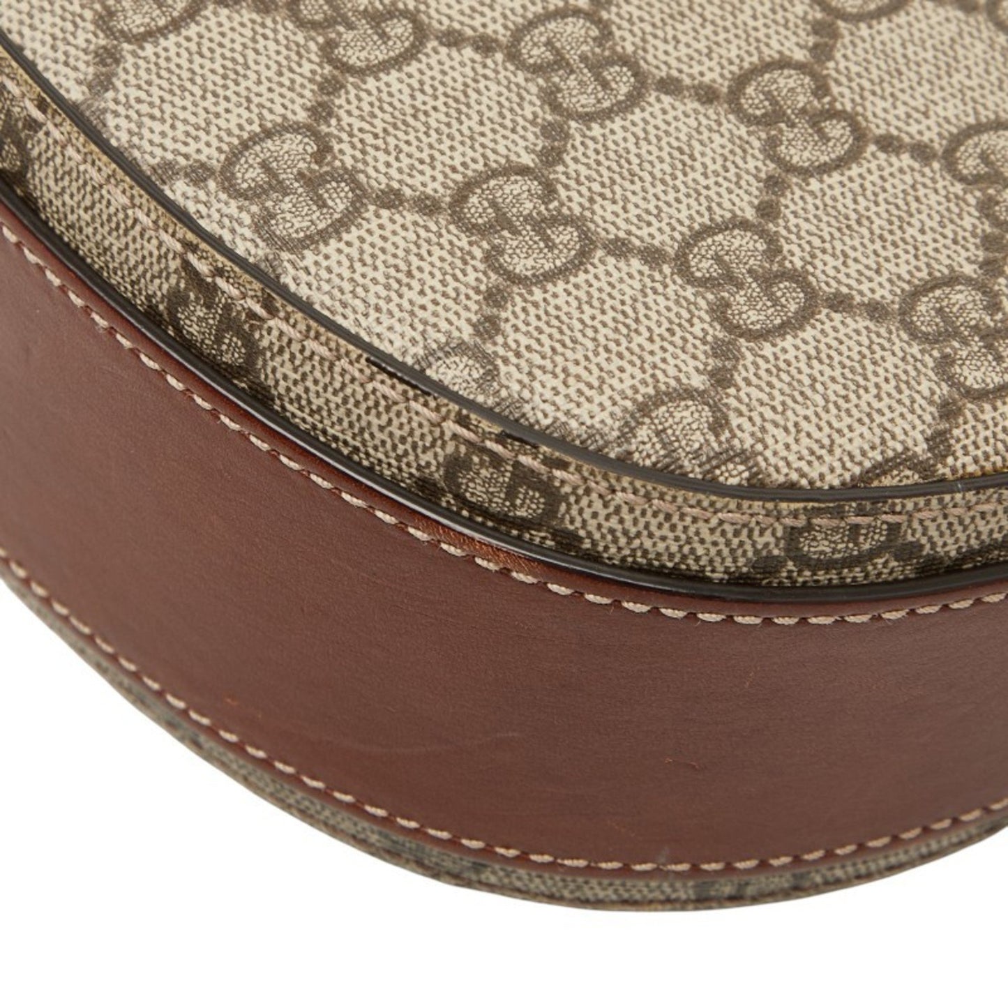 Gucci Gg Supreme Crossbody Shoulder Bag 432150 Beige Brown Leather