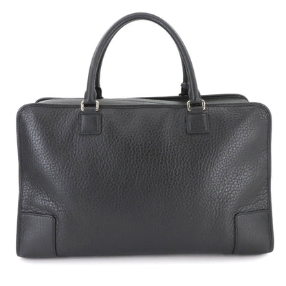 Loewe Amazona 44 Boston Bag Leather Black 352.38La02 Silver Hardware