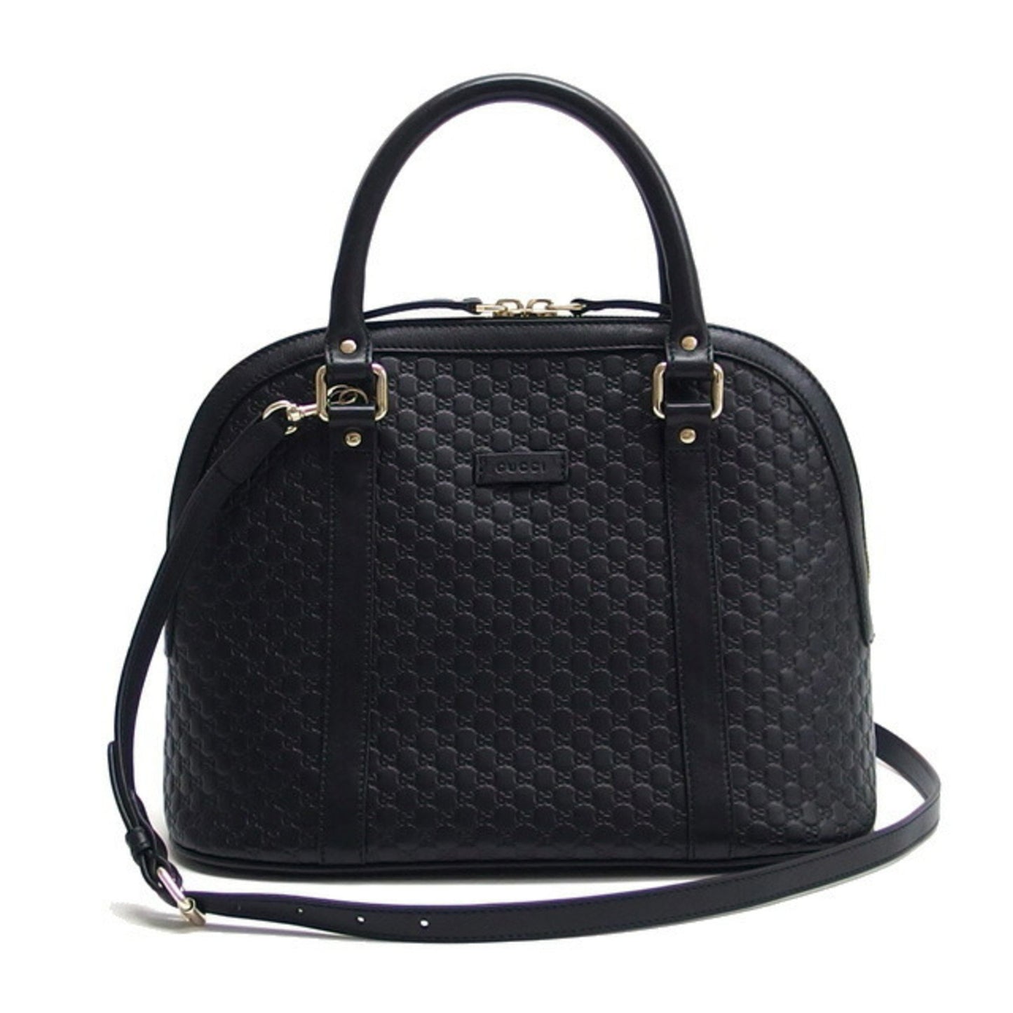 Gucci Micro Guccissima Shoulder Bag Black