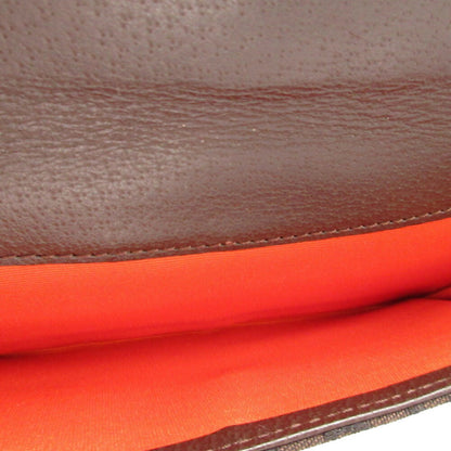 Bvlgari Canvas Brown Double Long Wallet 0111Bvlgari