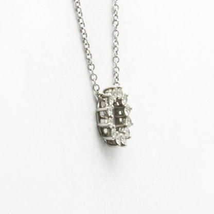 Tiffany Open Circle Mini Necklace Platinum Diamond Men