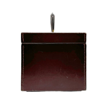 Christian Dior Makeup Box Canvas Leather Bordeaux