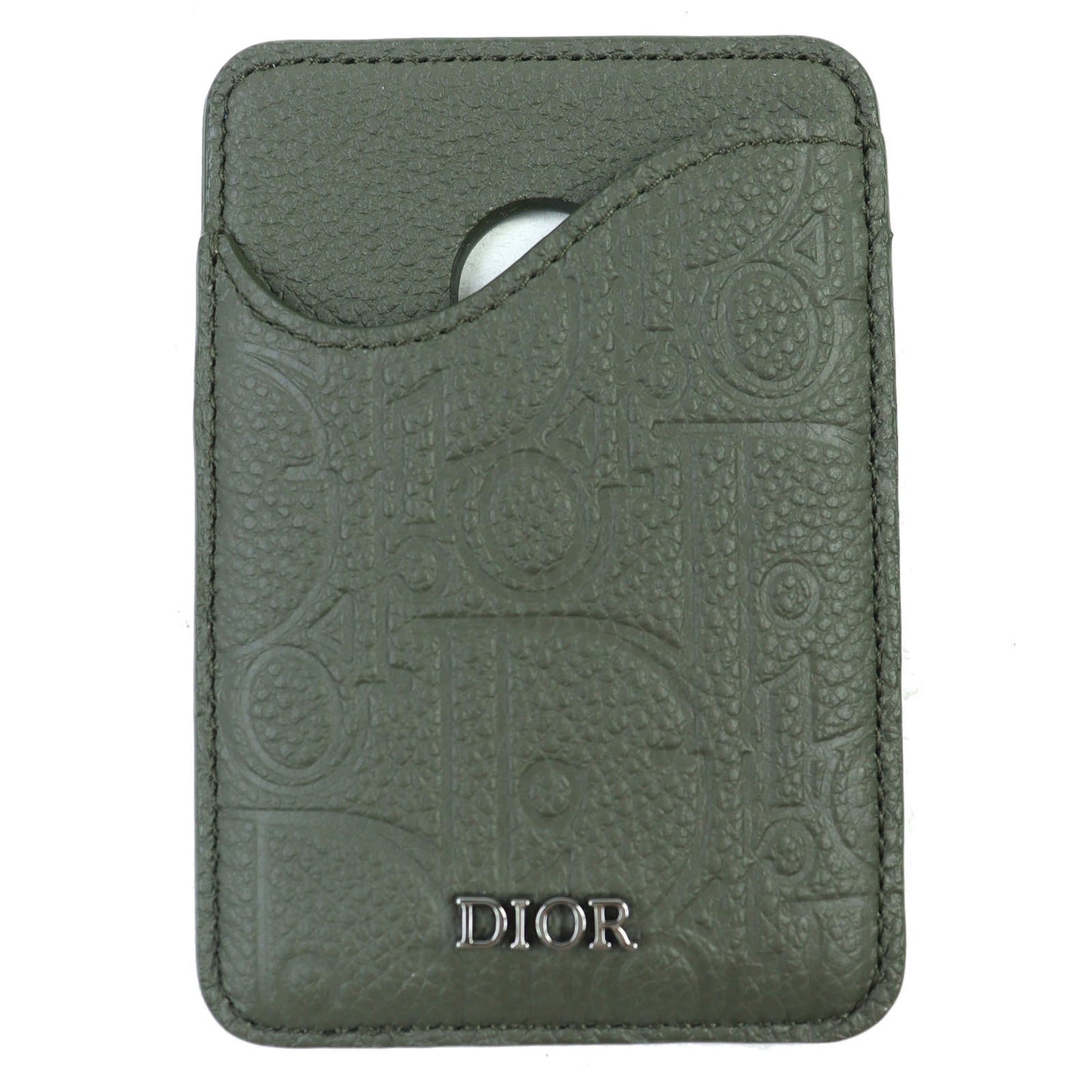 Christian Dior Dior Saddle Logo Magnet Gravity Leather Card Holder/Card Case
