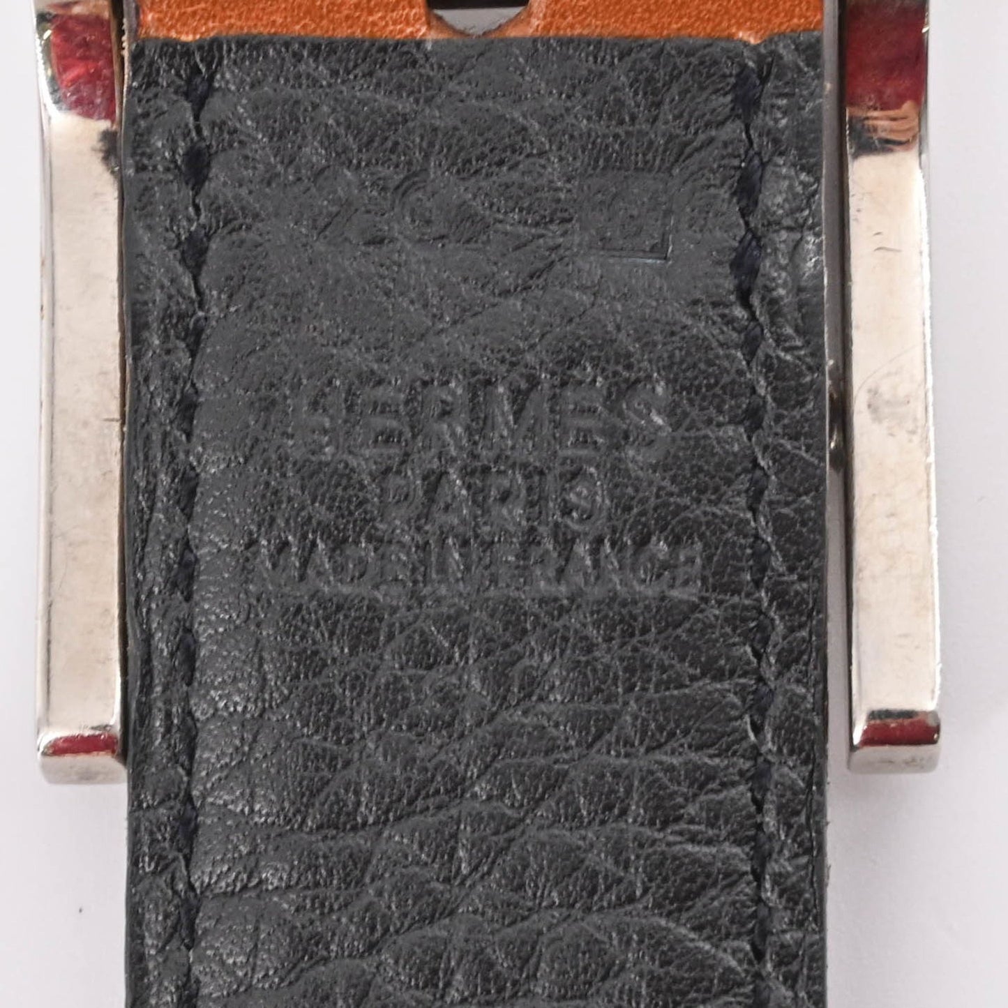 Hermes Api 3 Belt Reversible Box Calf Leather Fjord Black/Brown #?G