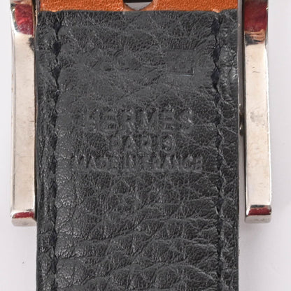 Hermes Api 3 Belt Reversible Box Calf Leather Fjord Black/Brown #?G