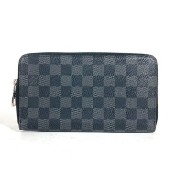 Louis Vuitton N63077 Damier Graphite Zippy Organizer Long Wallet Round Zipper Canvas