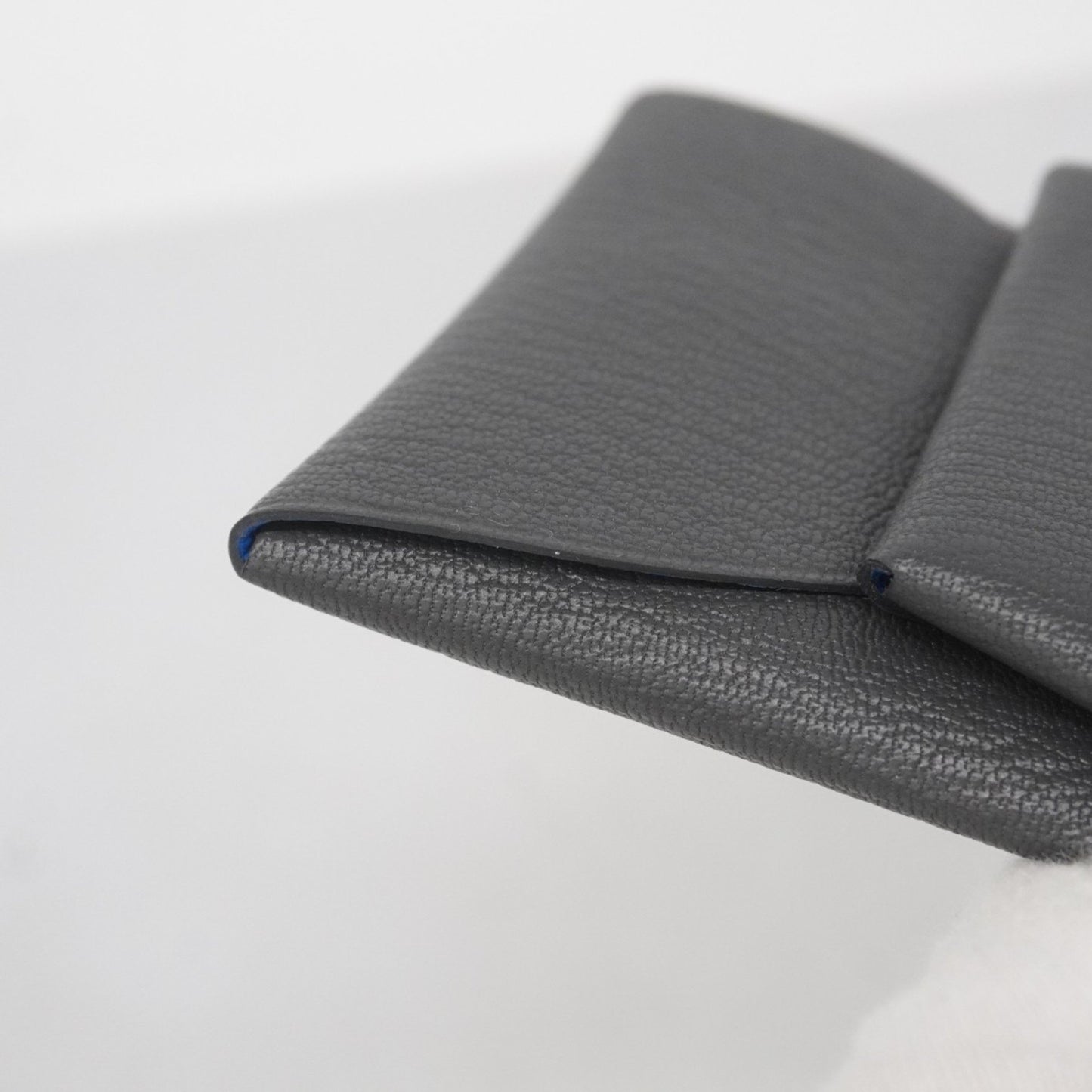 Hermes Herms Bastia Verso Evercolor Ardoise Blue Ido Wallets