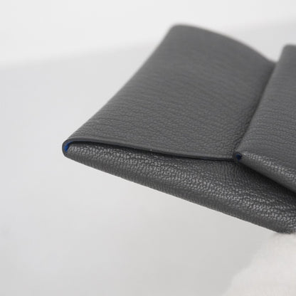 Hermes Herms Bastia Verso Evercolor Ardoise Blue Ido Wallets