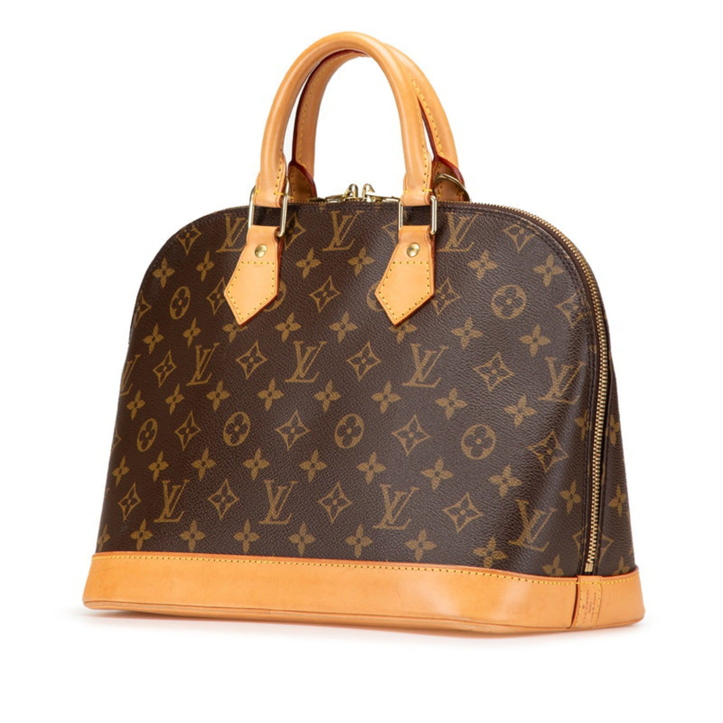 Louis Vuitton Monogram Alma Pm Handbag M51130 Brown Leather