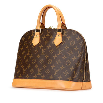 Louis Vuitton Monogram Alma Pm Handbag M51130 Brown Leather