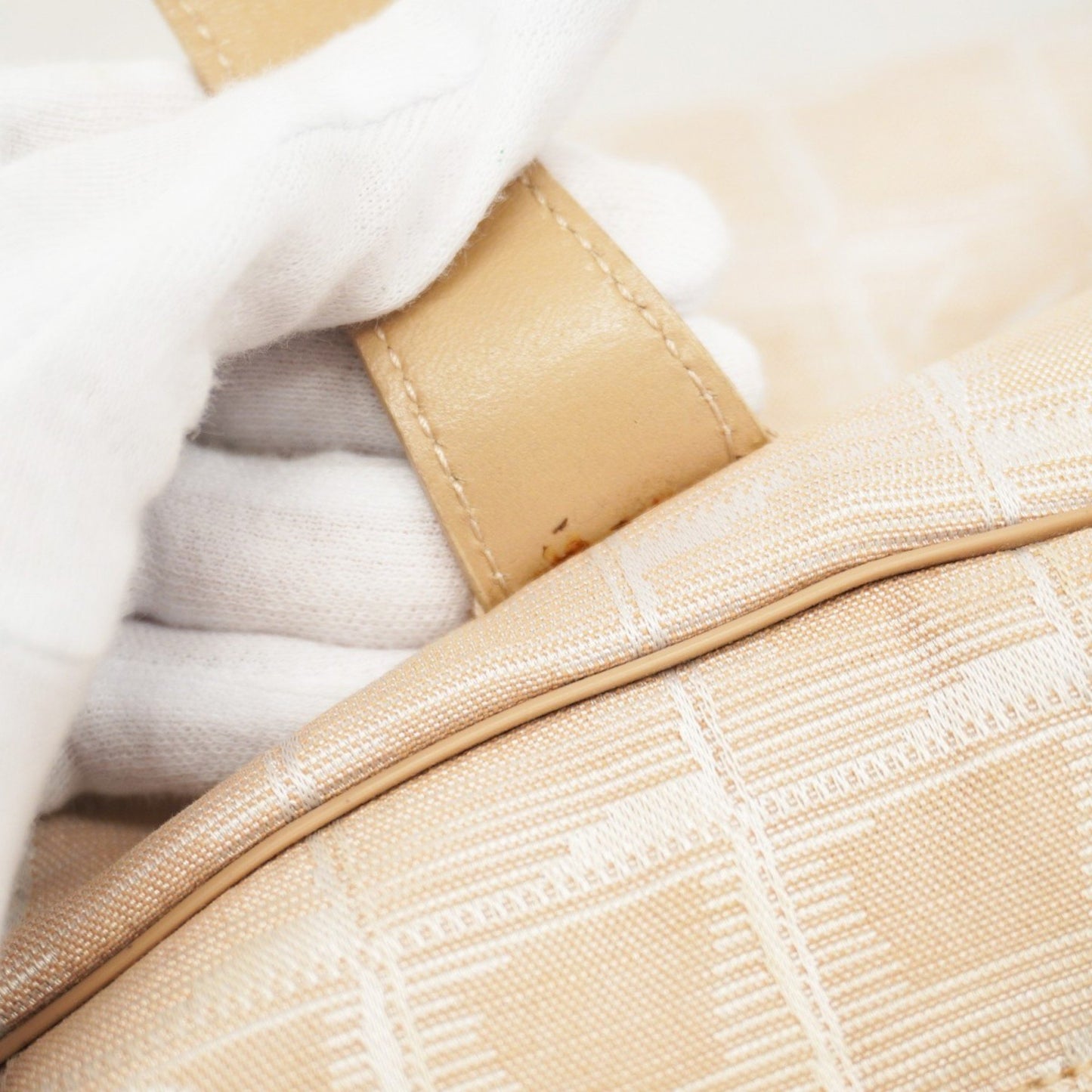 Chanel New Travel Nylon Beige Handbag