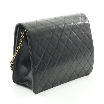 Chanel Matelasse Single Flap Shoulder Bag In Lambskin Leather