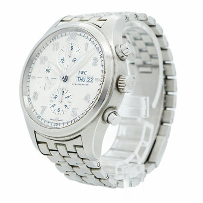Iwc Schaffhausen Spitfire Iw371705 Silver Dial