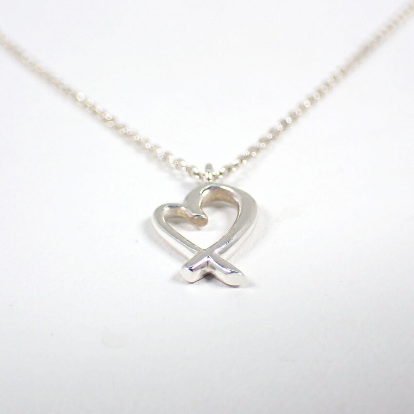 Tiffany 925 Loving Heart Pendant Necklace