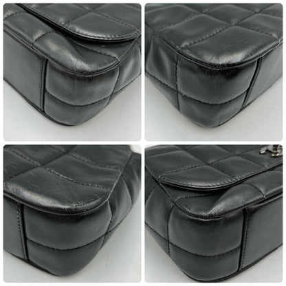Chanel Chocobar Handbag In Black Lambskin
