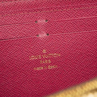 Louis Vuitton Monogram Portefeuille Clemence Long Wallet M60742 Brown Fuchsia