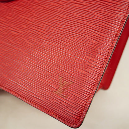 Louis Vuitton Epi Riviera Handbag M4818E Castilian Red