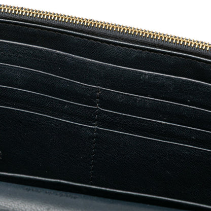 Celine Chain Wallet Shoulder Bag Black Red Beige Leather