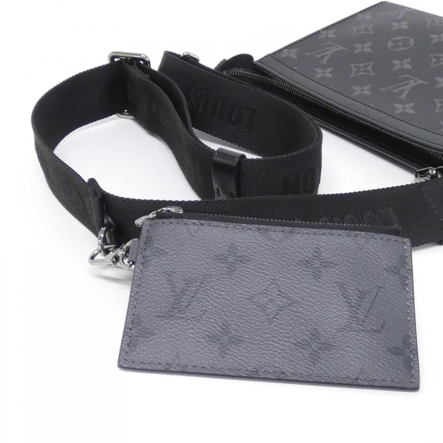 Louis Vuitton Monogram Eclipse Reverse Gaston Wearable Wallet M81124 Shoulder Bag