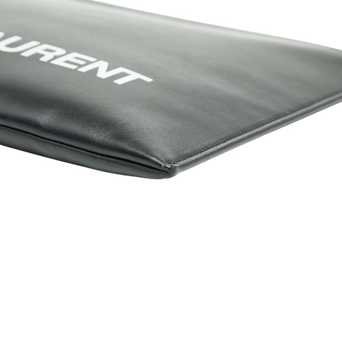 Saint Laurent Logo Clutch Bag/Second Bag In Black