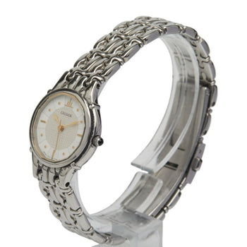 Seiko Credor Watch 7371-5030 Quartz White Dial Stainless Steel