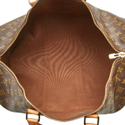 Louis Vuitton Monogram Keepall 50 Boston Bag/Travel Bag M41426 Brown Leather