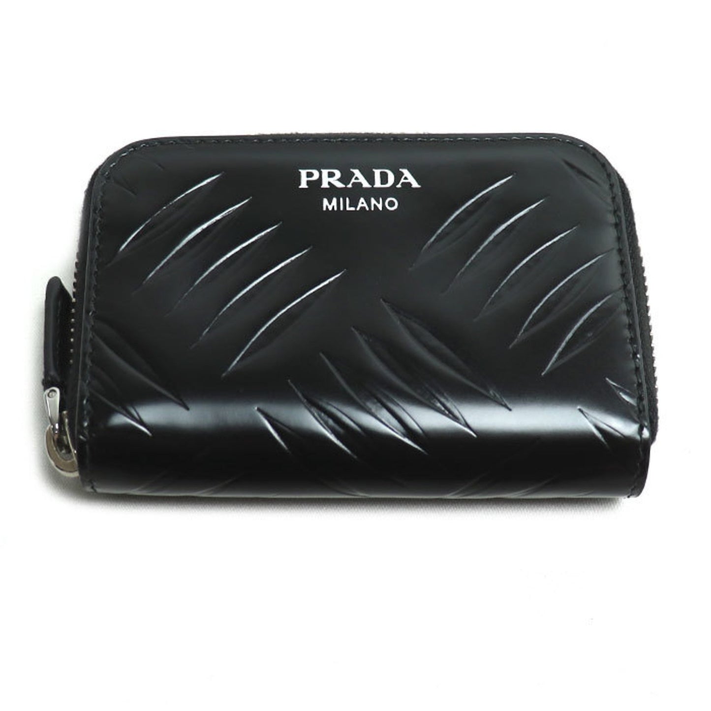 Prada Prada Round Coin Case Black 2Mm003 Ic
