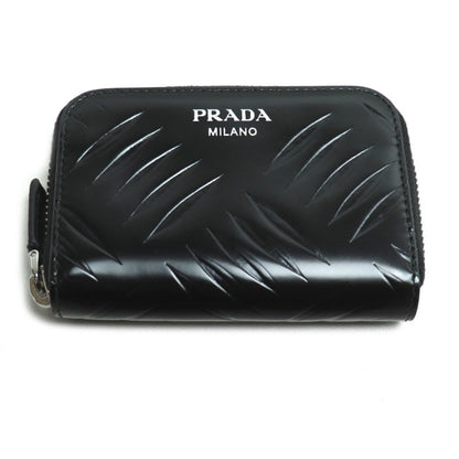 Prada Prada Round Coin Case Black 2Mm003 Ic