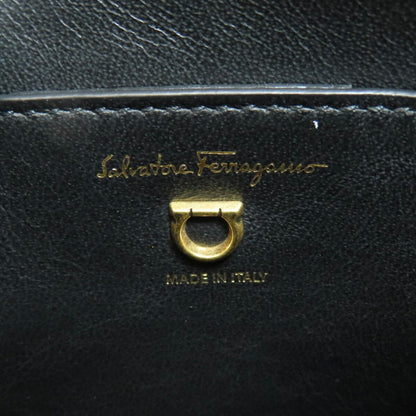 Salvatore Ferragamo Gancini Hardware Shoulder Bag Leather