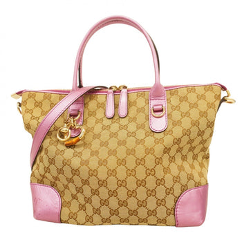 Gucci Gg Canvas Bamboo Tote Bag 269957