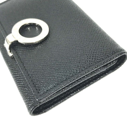Bvlgari 30420 Bifold Business Card Holder Pass Case Card Case Black