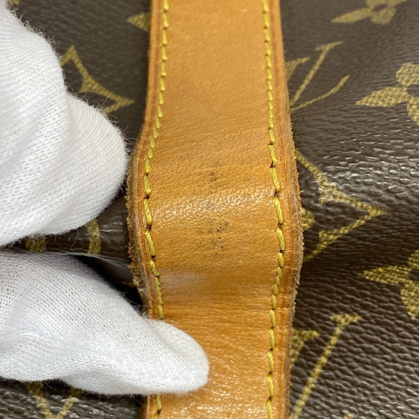 Louis Vuitton Monogram Keepall 55 Boston Bag M41424 Brown