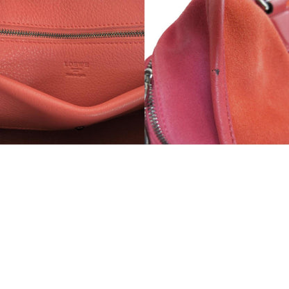 Loewe Handbag Amazona 36 Suede Leather Red