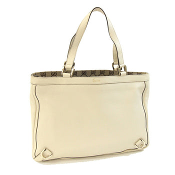 Gucci Abby Tote Bag 170004 Ivory Leather Shoulder