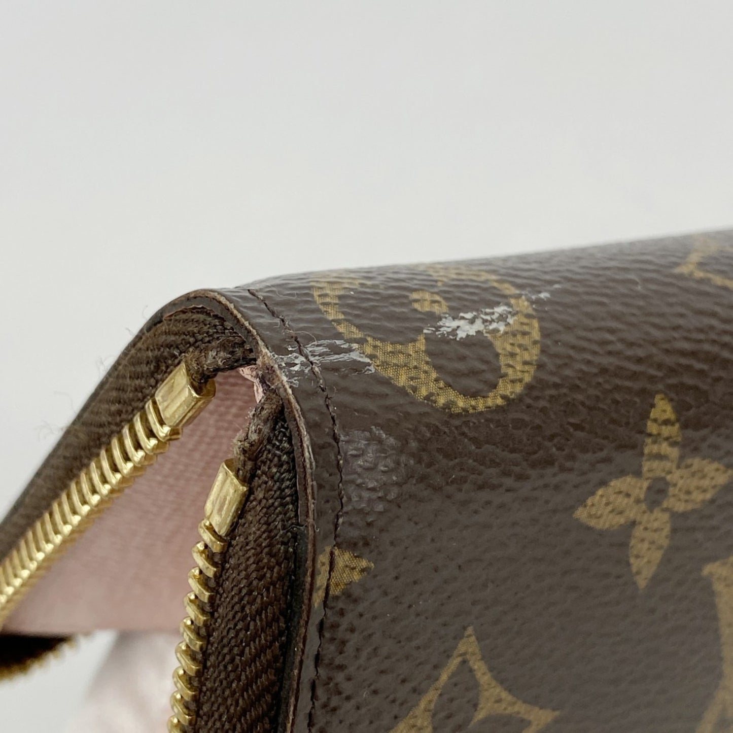 Louis Vuitton Monogram Portefeuille Clemence Long Wallet M61298 Brown Rose Ballerine