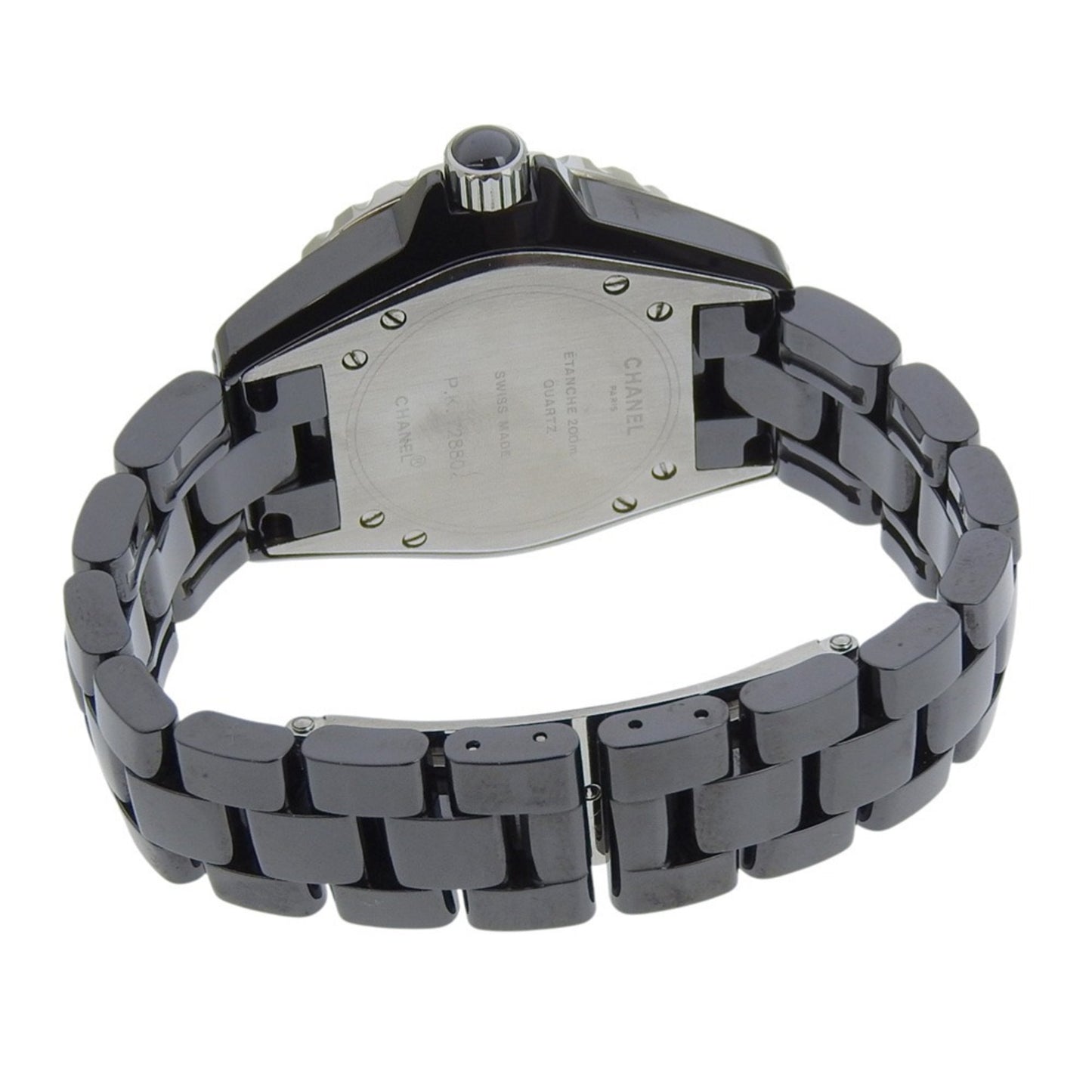 Chanel J12 Watch H0682 Ceramic Quartz Analog Display Black Dial