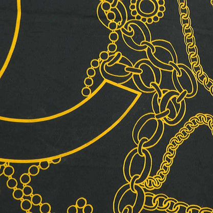 Chanel Scarf/Muffler Silk Black/Yellow