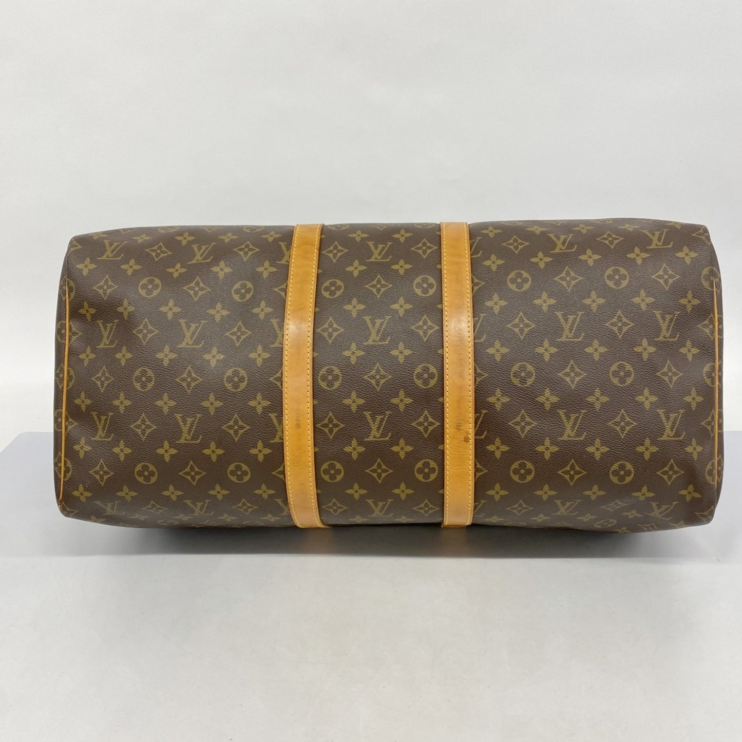 Louis Vuitton Monogram Keepall 55 Boston Bag M41424 Brown