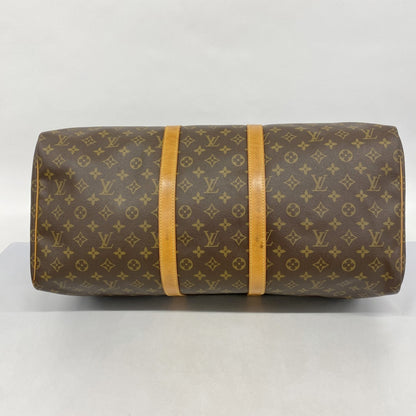 Louis Vuitton Monogram Keepall 55 Boston Bag M41424 Brown
