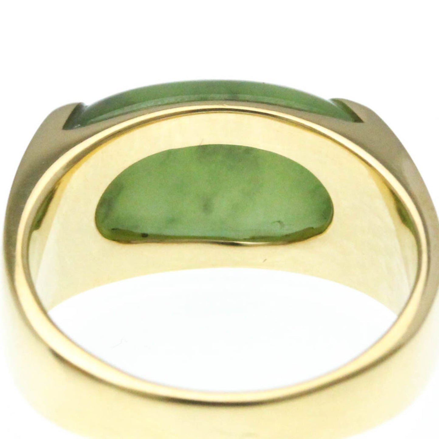 Bvlgari Tronchetto Ring Yellow Gold (18K) Fashion Jade Band Ring Gold