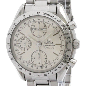 Omega Speedmaster Triple Date Steel Automatic Watch 3521.30 Polished