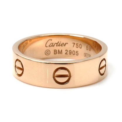 Cartier K18Pg Pink Gold Love Ring