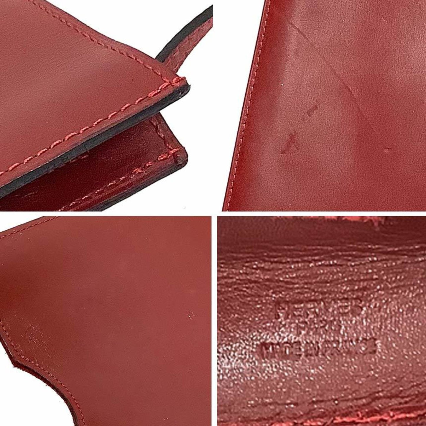 Hermes Hermes Onimetou Pochette Shoulder Bag Crossbody Box Calf Red