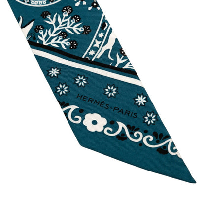 Hermes Herms Twilly Peuple Du Vent Scarf