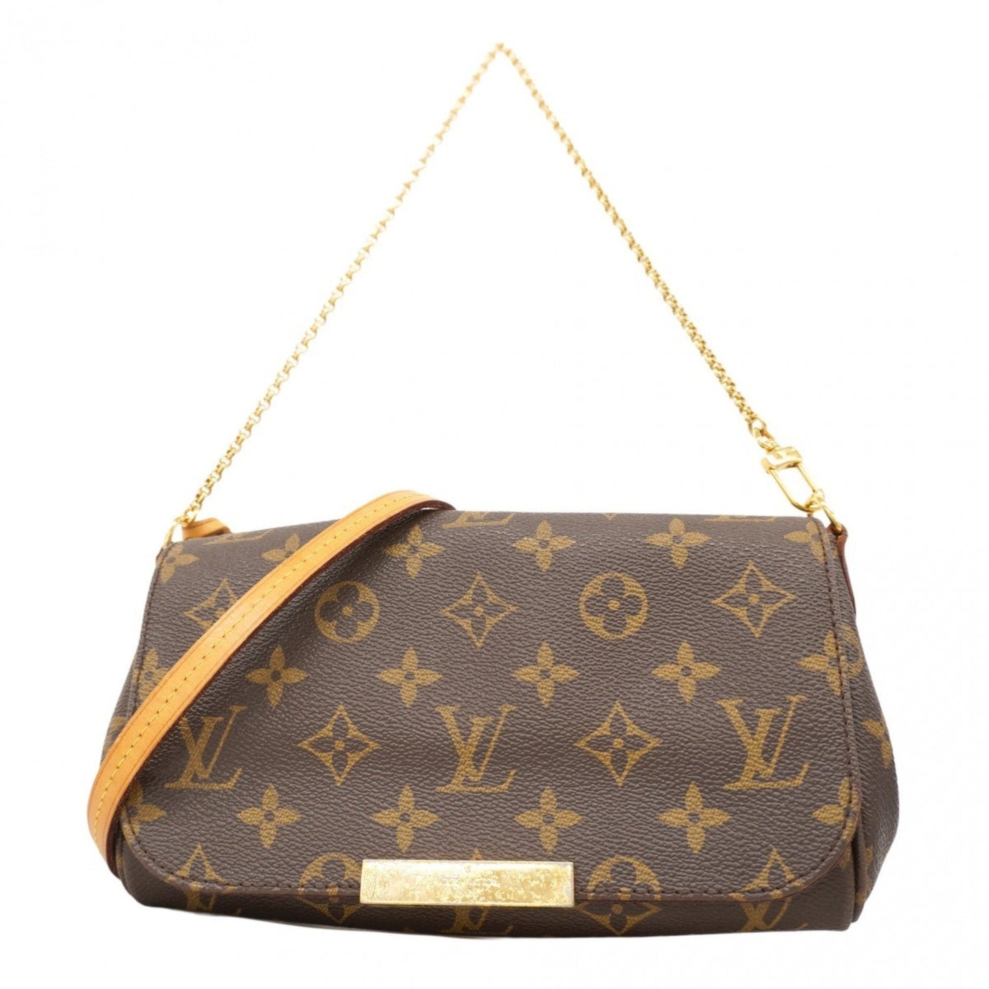 Louis Vuitton Monogram Favorite Pm Handbag M40717 Brown 2-Way Bag