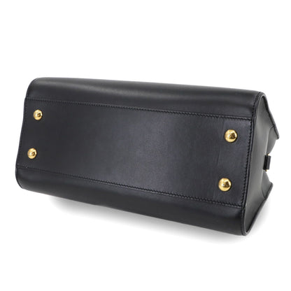 Saint Laurent Baby Cabas 2-Way Hand/Shoulder Bag In Black Leather