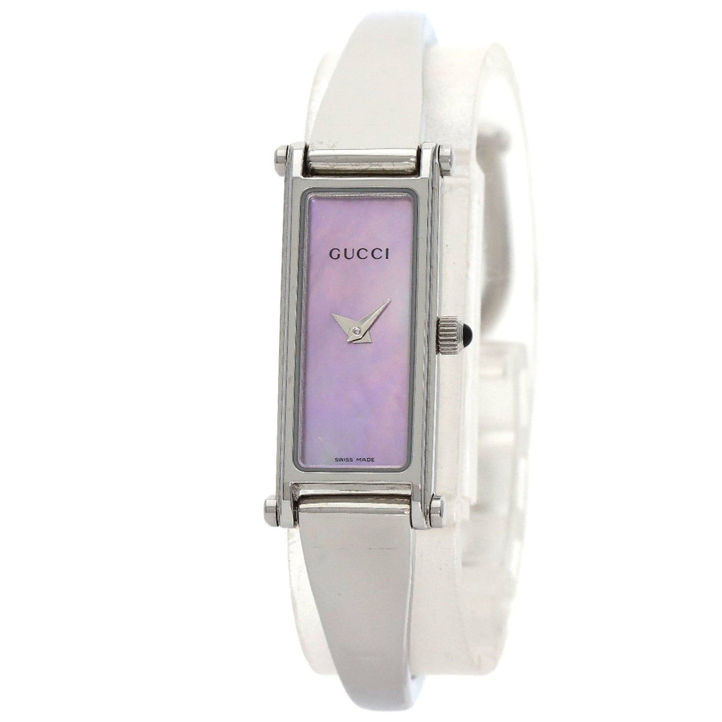 Gucci 1500L Square Face Bangle Watch Stainless Steel Ss