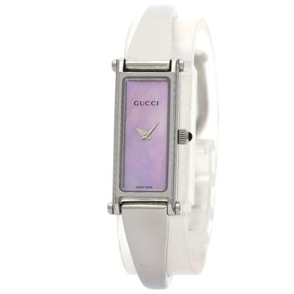 Gucci 1500L Square Face Bangle Watch Stainless Steel Ss