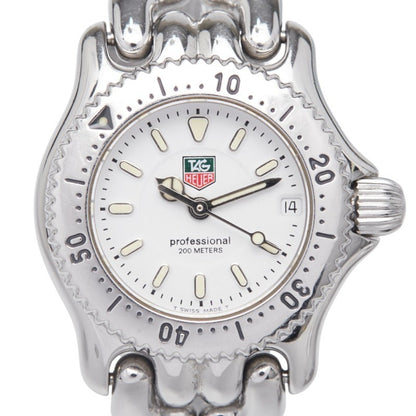 Tag Heuer Cell Watch Wg1410-0 Quartz White Dial Stainless Steel