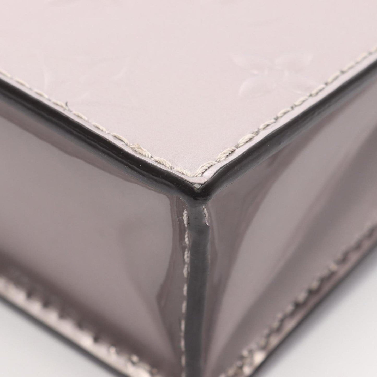 Louis Vuitton Petite Sac Plat Monogram Vernis Taupe Handbag